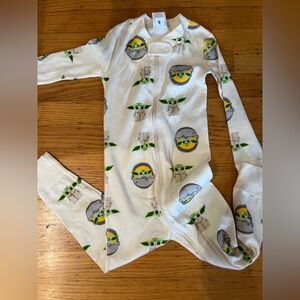 NWT Hanna Anderssons Grogu Baby Yoda Onesie Size 3T!